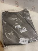 RRP £24.99 KRISP Womens PU Leather Cropped Jacket Open Blazer Gunmetal M