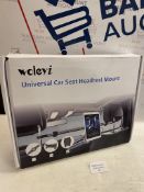 RRP £32.99 woleyi Car Headrest Tablet Holder for Phone and iPad, Car Mount Clamp for All 7''-12.