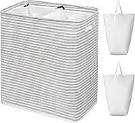 Chrislley 130L laundry basket Freestanding Laundry Hamper with Handle Large