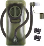 RRP £30 Set of 2 Items, Hands Free Dog Lead and Hydration Bladder 2L Leakproof 2 Liter Water