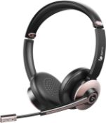 RRP £47.99 Earbay Bluetooth Headset, Wireless Headphones with Microphone Noise Cancelling, On Ear
