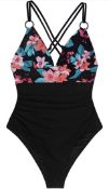 RRP £30.99 CUPSHE Women's One Piece Swimsuit Tummy Control Swimming Costume, M