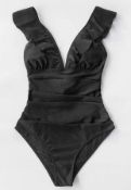 RRP £30.99 CUPSHE Women's One Piece Swimsuit Tummy Control Swimming Costume, S