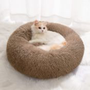 RRP £52 Set of 4 x YOJOGEE Small Cat Bed for Indoor Cats, Self-Warming Donut Kitty Bed