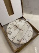Non-Ticking Kitchen Wall Clock Vintage Design Wall Clock