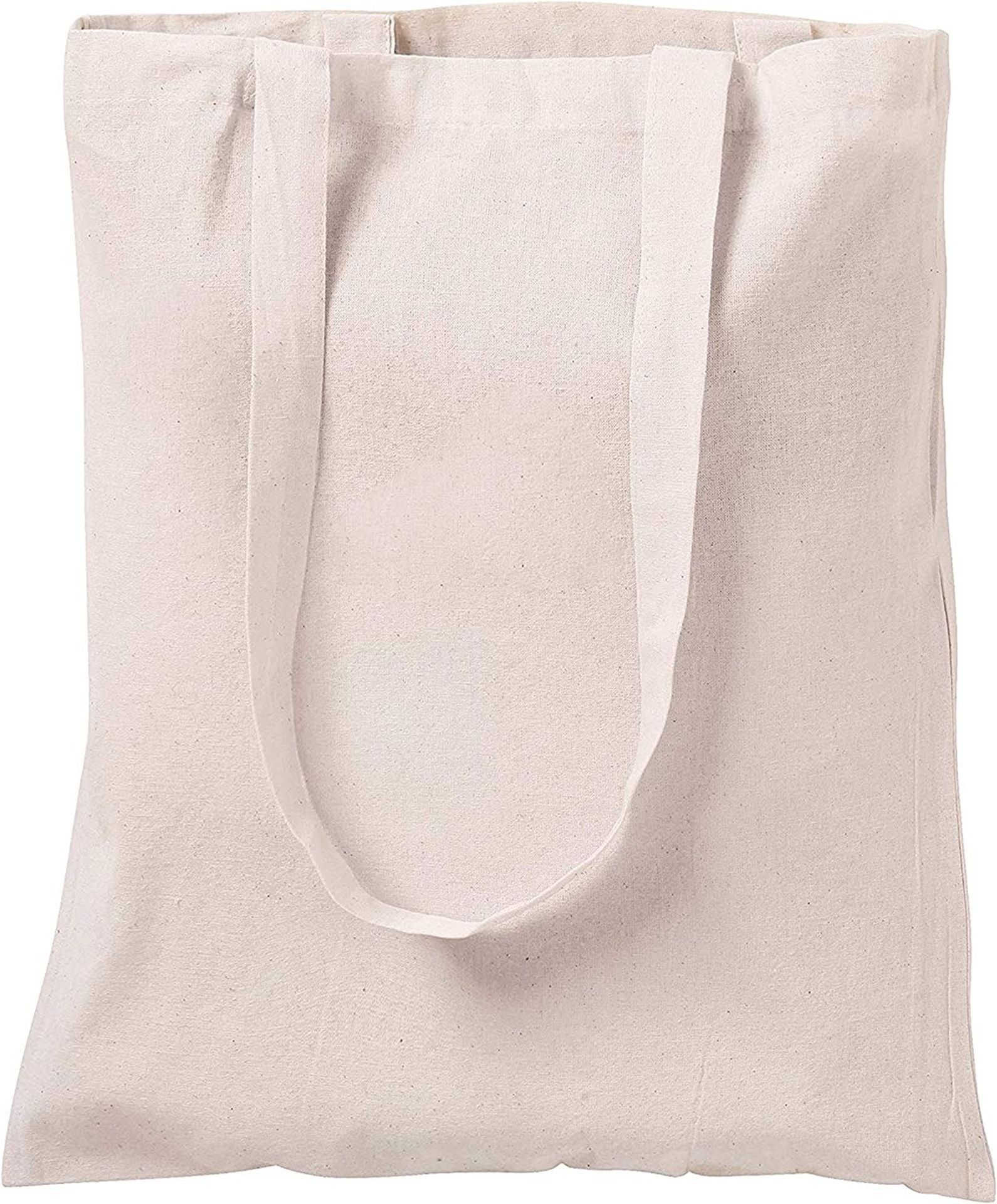 RRP £26 Set of 2 x 10-Pack Centrix Natural Cotton Reusable Grocery Bags, 5.5 oz Cotton Canvas