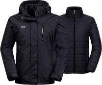 RRP £47.99 Wantdo Women's Warm Seasonal Jacket Detachable Liner 3-in-1 Jacket, Small