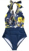 RRP £30.99 CUPSHE Women's One Piece Swimsuit Tummy Control Swimming Costume, M