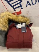 RRP £56.99 Wantdo Women's Waterproof Ski Jacket Windproof Coat Outdoor Fleece Parka XL