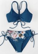 RRP £29.99 CUPSHE Women's Bikini Set Two Piece Swimsuit, Medium