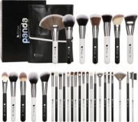 RRP £54.99 DUcare Professional Makeup Brush Set, 31Pcs Panda Kabuki Cute Makeup Brushes Kit