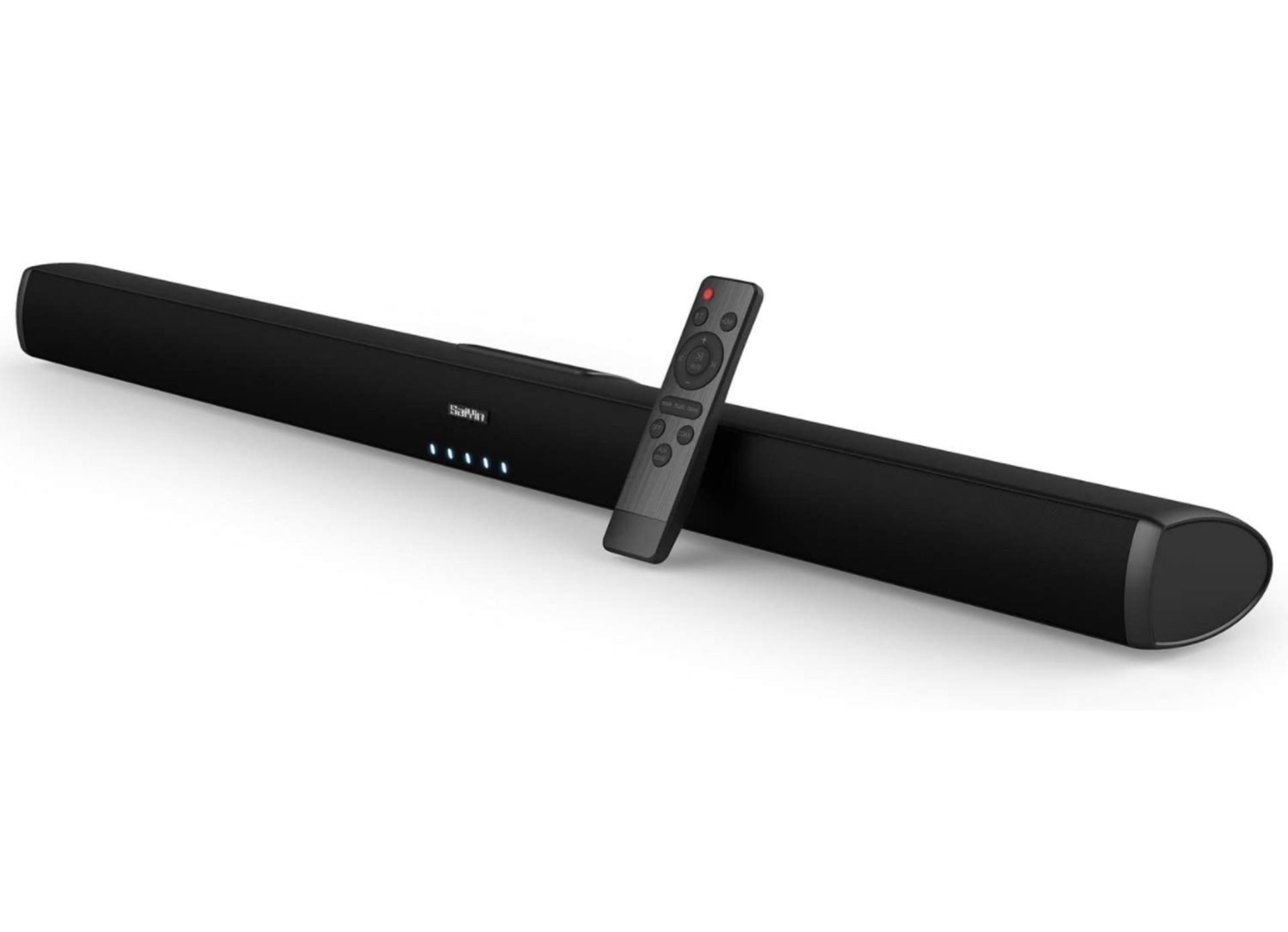 RRP £49.99 Saiyin Sound Bar for TV Bluetooth 5.0 Stereo Speaker Sounbar 32" Home Theatre Surround