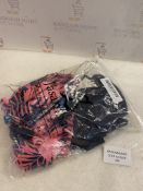 RRP £24.99 Jasambac Women's Tankini Swimsuit 3 Piece Floral Tummy Control Swimwear, L