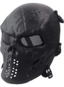 Airsoft Mask Full Face Skull Tactical Skeleton Protection Black Mask