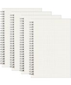 RRP £28 Set of 2 x 4-Pack Winsafe Dot Grid Notebook Spiral A5 Size Dotted Paper 80 Sheets/160 Pages