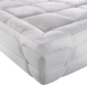 AR'S HOTEL QUALITY(Microlite) MICRO FIBER MATTRESS TOPPER THICK 5 CM,BOX STITCHED,ANTI ALLERGENIC (