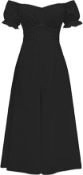 RRP £38 Set of 2 x Women's Elegant Off Shoulder Short Sleeve Jumpsuit Wide Leg Casual High Waist