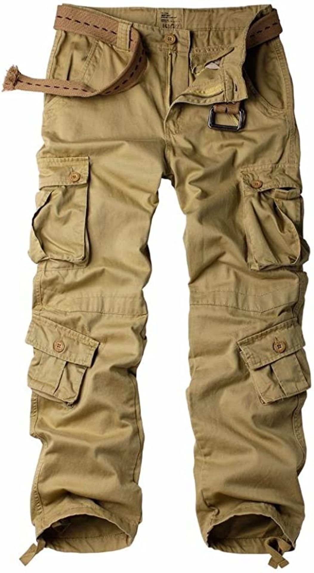 RRP £34.99 Must-Way Men's Work Trousers Camouflage Army Combat Cotton with 8 Pockets, 42