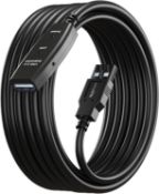 RRP £38 Set of 2 x MutecPower 10m USB 2.0 male to female cable with extension chipset - USB Active
