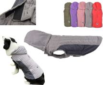 RRP £115 Set of 5 x Tineer Pet Dog Hoodie Coat Jacket with Removable Hat,Dog Hooded Apparel, 3XL