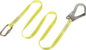 Set of 2 x ENJOHOS Fall Arrest Lanyard, Safety Harness Lanyard Fall Protection Polyester Safety