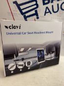 RRP £32.99 woleyi Car Headrest Tablet Holder for Phone and iPad, Car Mount Clamp for Tablets and