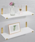 RRP £144 Set of 6 x 2-Pack Afuly Floating Shelves
