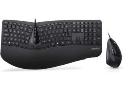 RRP £49.99 Perixx Periduo-505, Wired Ergonomic Split Keyboard and Vertical Mouse Combo