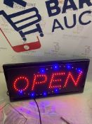 Walgreen® Bright LED Neon Open Shop Sign Light Display Sign