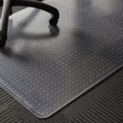 RRP £32.99 Office Chair Mat for Carpet, WASJOYE Transparent PVC Desks Mat Large 91x122cm