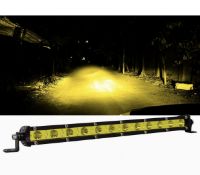 RRP £18.99 Rigidon Yellow Amber Car LED Light Bar 13 Inch 60W Spot Beam Single Row Super Slim LED