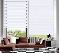 RRP £174 Set of 6 x TANZUOER Zebra Roller Blinds Dual Layer Roller Shades Light Filtering Day and