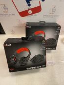 Set of 2 x Trust Gaming 21472 GXT 784 Gaming Headset and Mouse - Black