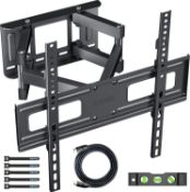 RRP £45.99 BONTEC TV Wall Mount for 23-70 Inch LED LCD Flat & Curved TVs, Swivels Tilts Extends