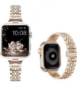 RRP £120 Set of 8 x Omee Metal Strap Compatible with Apple Watch for Women Bracelet Stainless