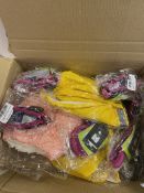 Box of Dog Coats and Harnesses, 14 Pieces