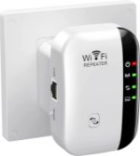 Set of 2 x Kedok WiFi Extender, Signal Booster Up to 3000sq.ft and 28 Devices, Range Wireless