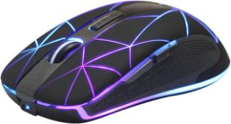 RRP £32 Set of 2 x Rii RM200 Wireless Mouse,Laptop Mouse Rechargeable with USB Nano Receiver,3