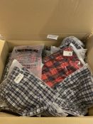 Large Box, 23 x Aseniza Men's Pyjama Shorts 100% Cotton Lounge Shorts Pj Bottoms w Pockets for