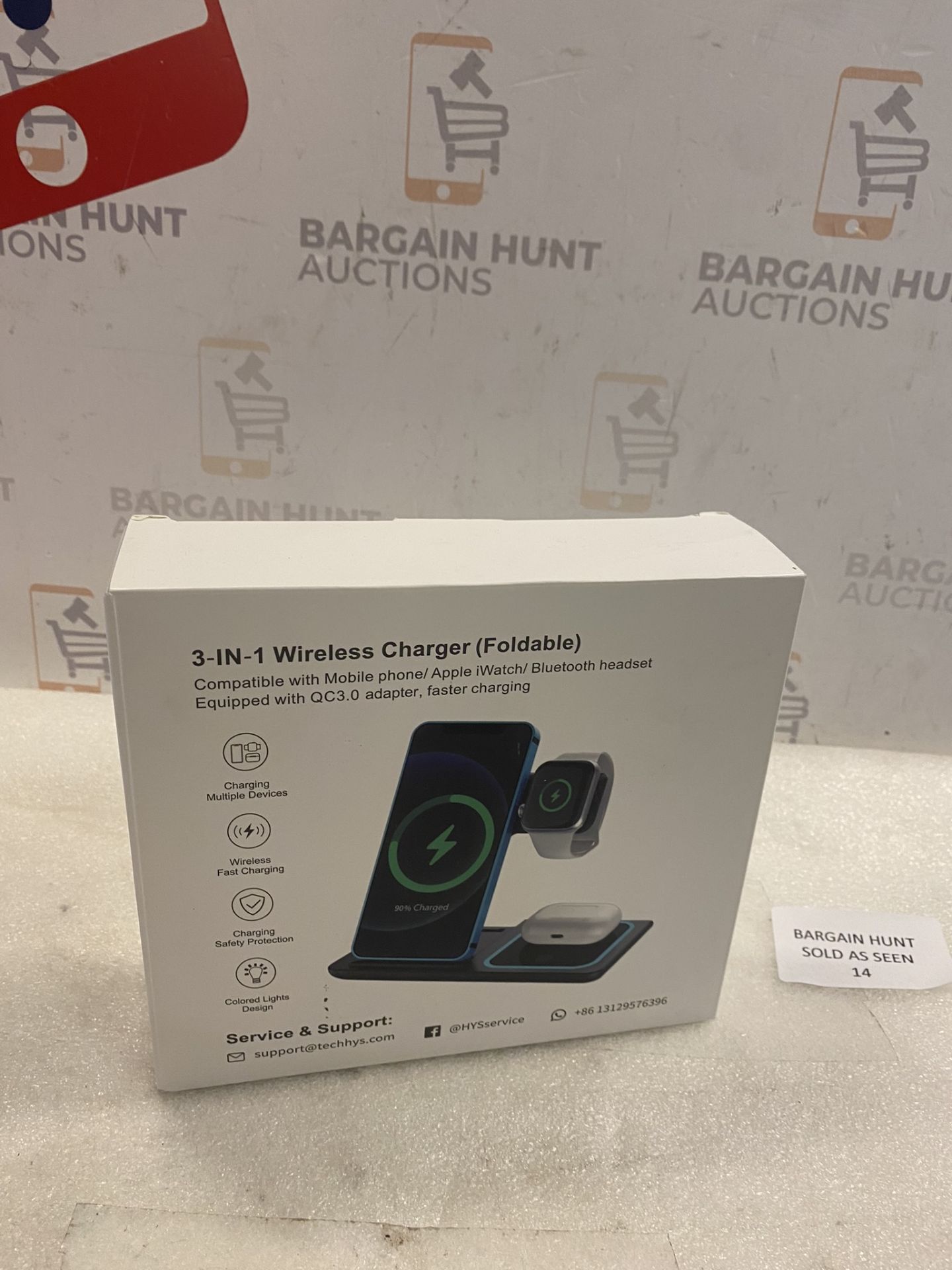 RRP £34.99 Yoxinta Wireless Charger iphone, Apple Watch Charger Stand Watch and Phone Charging Dock - Image 2 of 2