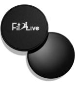 RRP £80 Set of 10 x 2-Pack Fit2Live Gliding Discs Fitness Exercise Sliders Abdominal Strength