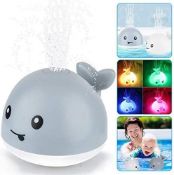 RRP £50 Set of 5 x OFOCASE Spray Whale Baby Bath Toys, Whale Induction Spray Water Toy with LED