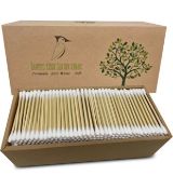 RRP £40 Set of 5 x Beautiful Mind Natural Bamboo Cotton Buds - Packs of 500 - Two Tip Buds