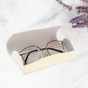 RRP £100 Set of 10 x LifeArt Hard Shell Eyeglasses Case, Portable PU Leather Sunglasses Case for Men