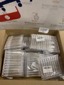 Large Box of Mini Empty Bubble Wands 44 x 20-Pieces, White Love Heart Shaped Wedding Favours