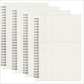 RRP £56 Set of 4 x 4-Pack Winsafe Dot Grid Notebook Spiral A5 Size Dotted Paper 80 Sheets/160 Pages