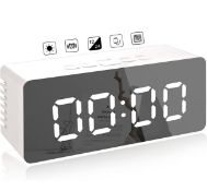 RRP £36 Sey of 3 x Keniy Creative Digital Mirror Alarm LED Bedside Clock Voice Control