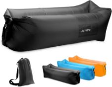 JSVER Inflatable Air Lounger Sofa with Portable Package for Travel, Camping, Hiking, Swimming Pool