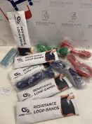 Large Collection of Resistance Bands Fitness Bands