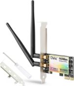 RRP £50 set of 3 x Ubit WiFi Card, AC 1200Mbps Wireless WiFi PCIe Network Card 5GHz/2.4GHz Dual Band